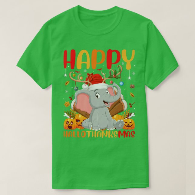 Funny Elephant Animal Lover Niedlich Elephant Hell T-Shirt (Design vorne)