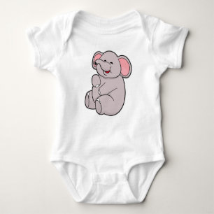 Funny Elephant Baby Strampler