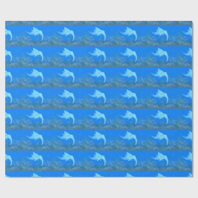 Funny Elephant Dolphin Crossbreed Geschenkpapier (Flach)