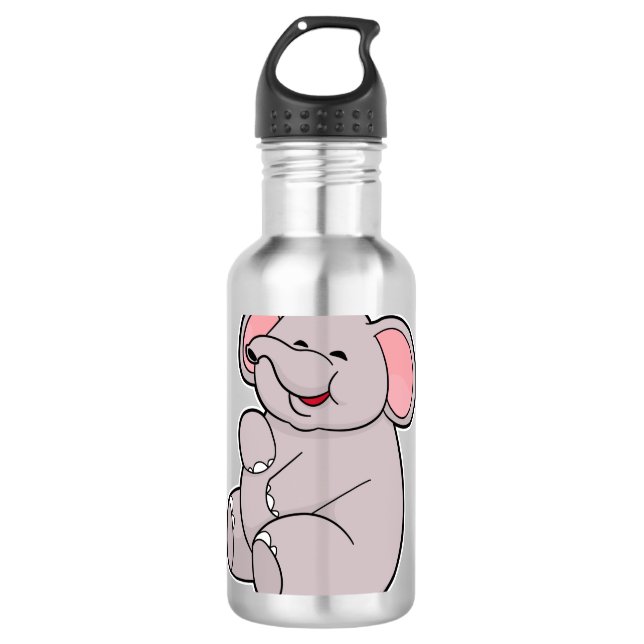 Funny Elephant Edelstahlflasche (Vorderseite)