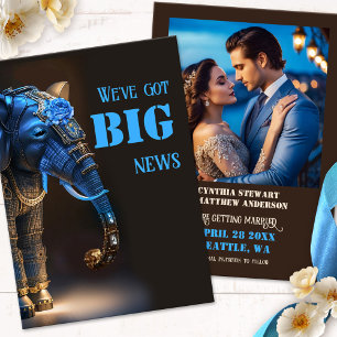 Funny Elephant Foto Save The Date