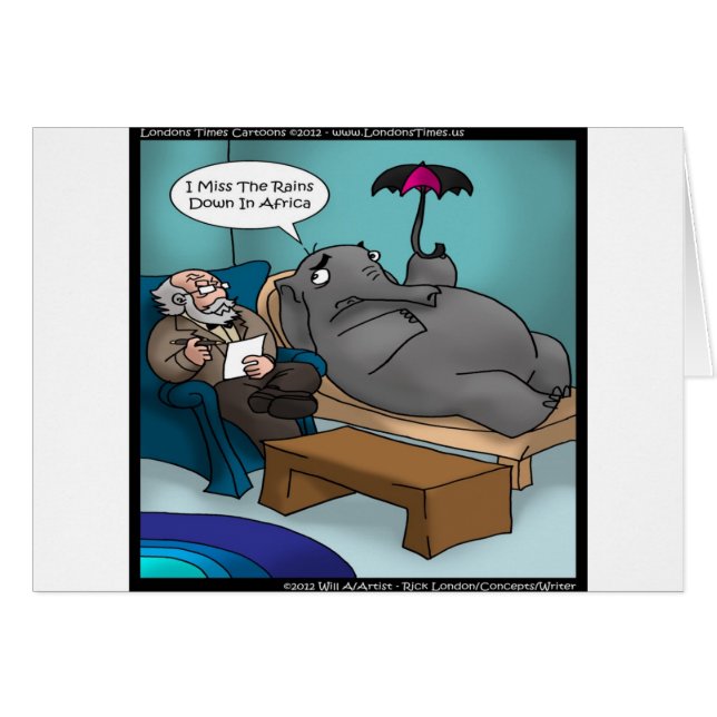 Funny Elephant in Therapy (Vorderseite (Horizontal))
