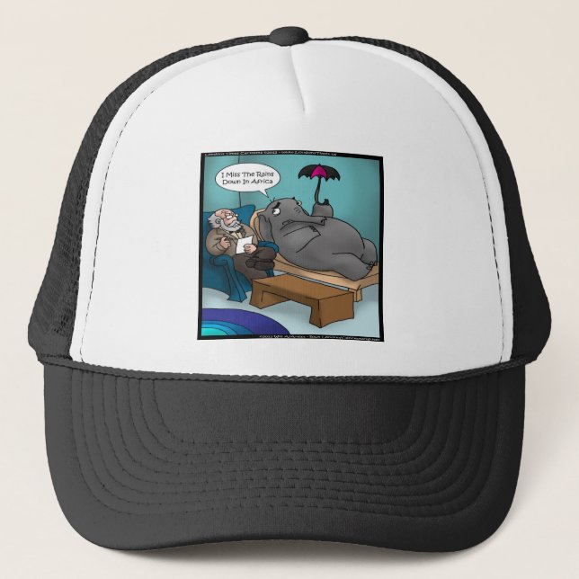 Funny Elephant in Therapy Truckerkappe (Vorderseite)