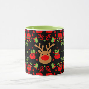 Funny Elf Christmas Wrapping Tasse