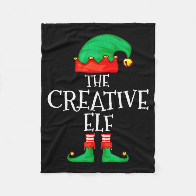 Funny Elf Family Christmas Creative Elf Sweater Me Fleecedecke (Vorderseite)