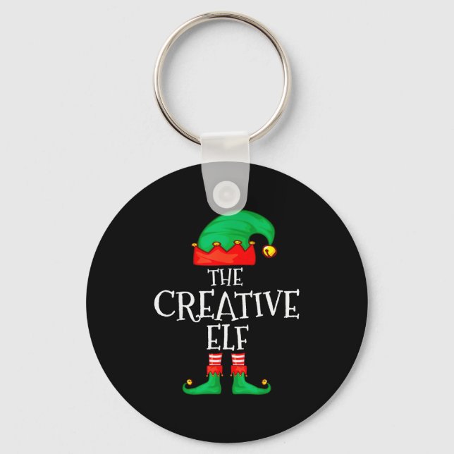 Funny Elf Family Christmas Creative Elf Sweater Me Schlüsselanhänger (Vorderseite)