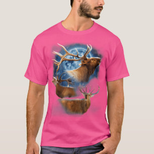 Funny Elk Junting Shirt - Elk Shirt Elk Howling at