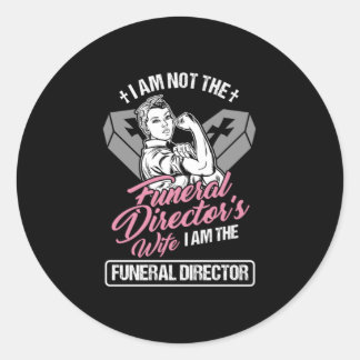 Funny Embalmer Mortician Begräbnisgeschenk Ich bin Runder Aufkleber