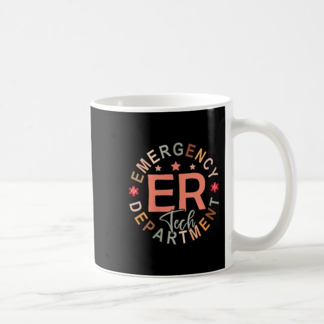 Funny Emergency Department Tech Emergency Room Tec Kaffeetasse (Rechts)
