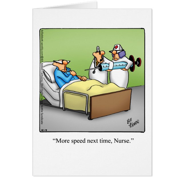 Funny Emergency Nurses Day Card "Spectickles" (Vorne)