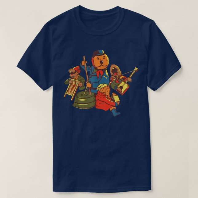 Funny Emmet Otter Christmas Jug Band 1977 Cartoon  T-Shirt (Design vorne)