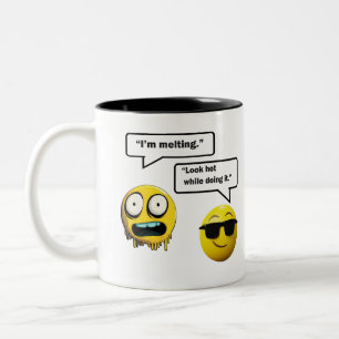 Funny Emoji-Kaffeepause Tasse