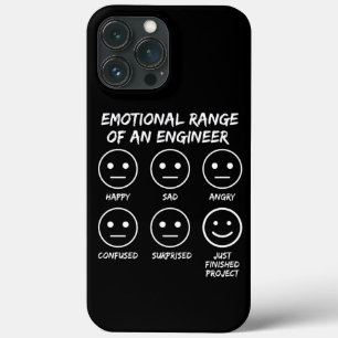 Funny Emotional Range eines Ingenieurlüfters Case-Mate iPhone Hülle