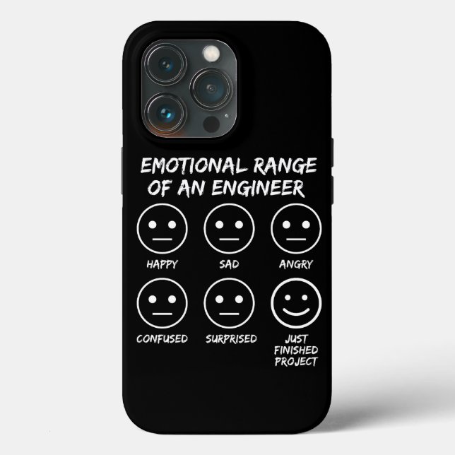 Funny Emotional Range eines Ingenieurlüfters Case-Mate iPhone Hülle (Rückseite)