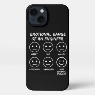 Funny Emotional Range eines Ingenieurlüfters iPhone Hülle