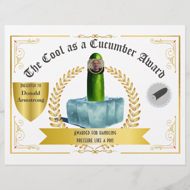 Funny Employee Appreciation - Cool als Gurke (Vorderseite)