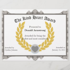Funny Employee Award - Kind Herz