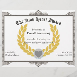 Funny Employee Award - Kind Herz