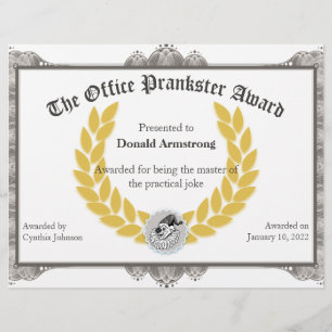 Funny Employee Award - Praktischer Witz