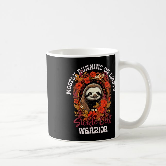 Funny Empty Sloth Sickle Cell Warrier Fights Sickl Kaffeetasse (Rechts)