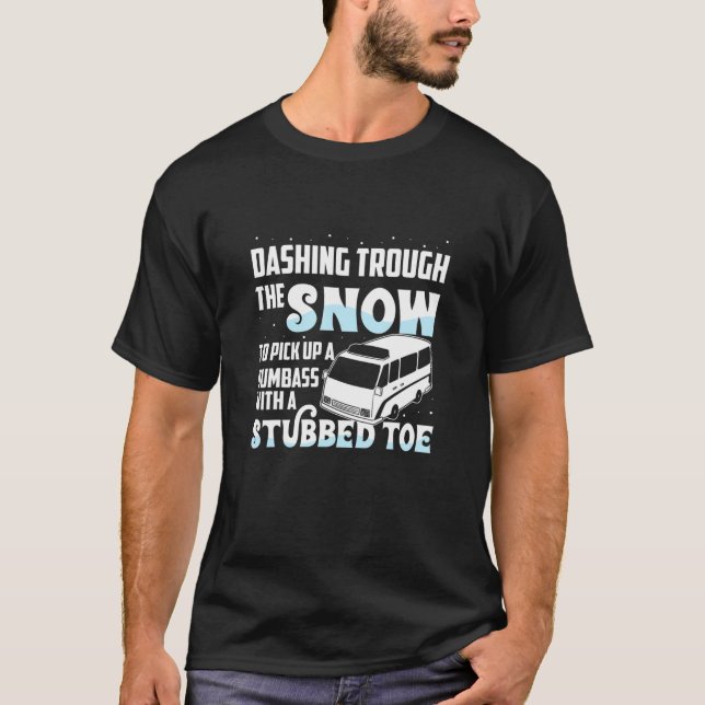 Funny Emt First Responder Paramedic Christmas Wint T-Shirt (Vorderseite)
