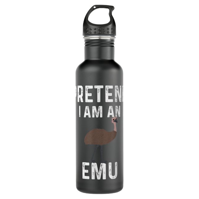 Funny Emu Design Bird Costume Emus  Edelstahlflasche (Vorderseite)