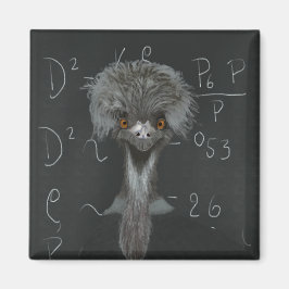 Funny Emu Einstein Magnet