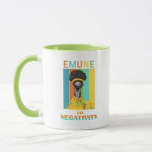 Funny Emu Pun - Emune to Negativity Tasse