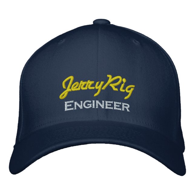 Funny Engineer Bestickte Kappe (Vorderseite)