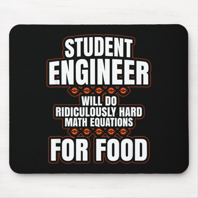 Funny Engineer Engineering College Student S  Mousepad (Vorne)