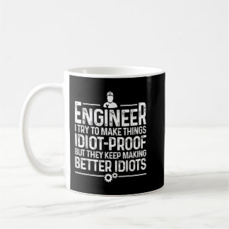 Funny Engineer Geschenk für Männer Coole Ingenieur Kaffeetasse