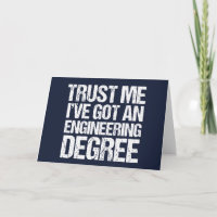 Funny Engineering Abschluss Engineer Degree Blue