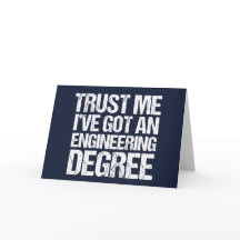 Funny Engineering Abschluss Engineer Degree Blue