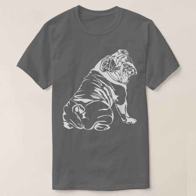 Funny English Bulldog hund tee Geschenk (Design vorne)