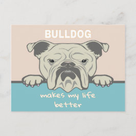 Funny English Bulldog Postkarte