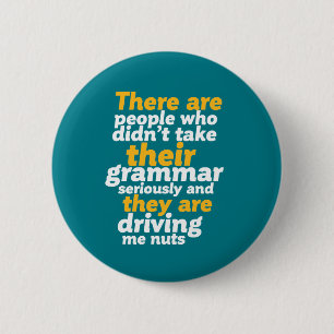 Funny English Grammatik Hier sind sie ihre Button