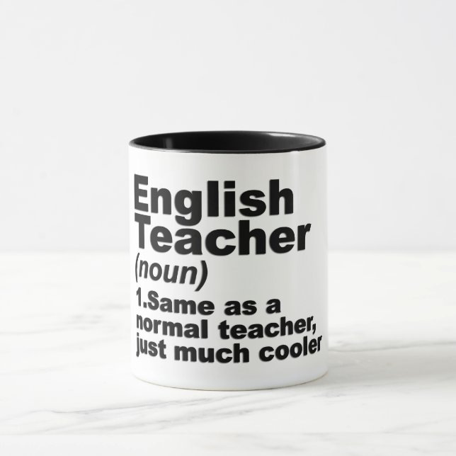 Funny English Teacher Definition Tasse (Zentrum)