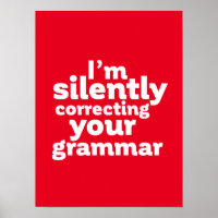 Funny English Teacher Stille korrigiert Grammatik