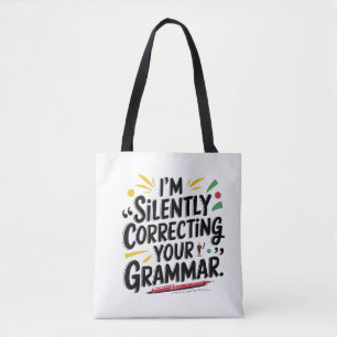 Funny English Teacher: Stilvolles Grammatikdesign Tasche