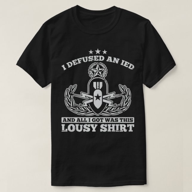 Funny EOD Eplosive Ordnance Disposal Master Abzeic T-Shirt (Design vorne)
