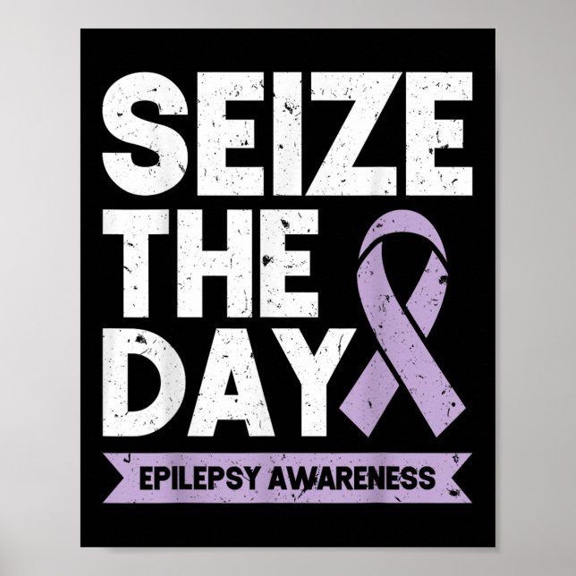 Funny Epilepsy Awarze The Day Ribbon Poster (Vorne)