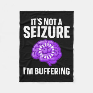Funny Epilepsy Design Men Women Epilepsy Aware Fleecedecke