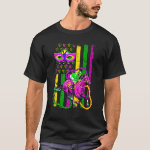 Funny Equestrian Jester Hat Mardi Gras Festival Pa T-Shirt