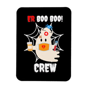 Funny ER Boo Crew Nurse Halloween Niedlicher Geist Magnet