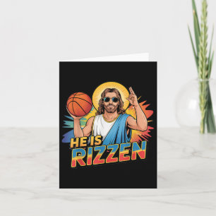 Funny er ist rizzen Jesus Shirt Basketball Boys Ki Karte