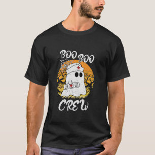 Funny ER RN ICU School Halloween Ghost Boo Boo T-Shirt