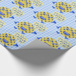 Funny Erntedank Blueberry Pie Piece of Me Pun Geschenkpapier