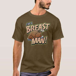 Funny Erntedank Breast Man Basic dunkel t Shirt