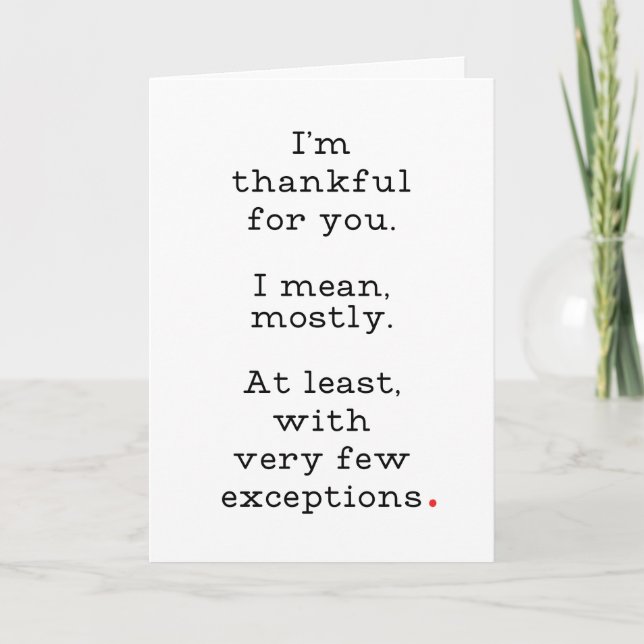 Funny Erntedank Card Dankeskarte (Vorderseite)
