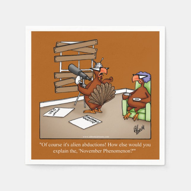 Funny Erntedank Cocktail Party Napkins Serviette (Vorderseite)